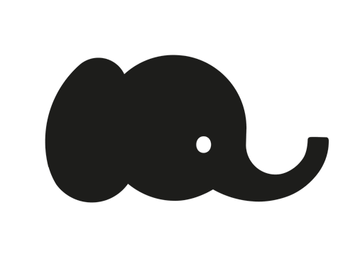 Cabeza Elefante Negra